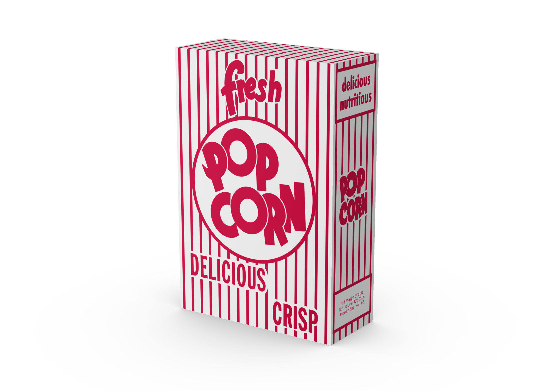 popcorn ファイル Popcorn Box - laser cut file, SVG DXF pattern